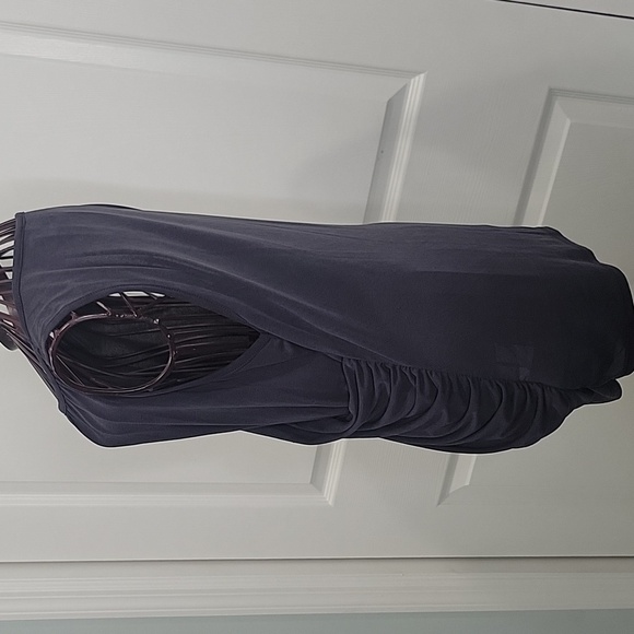 Deletta Elegant Black Draped Sleeveless Top SUZE XS - Picture 4 of 5